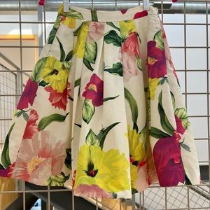 Ted Baker floral skater midi skirt with pockets
